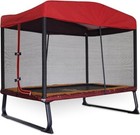 Skywalker 6x4ft Kids Mini Trampoline With Safety Net  Indoor outdoor Rectangle T