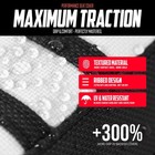 Electro   Co  Etm Rtr Tall Gripper Seat Cover   Black white black Ribs  656
