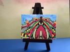 Aceo Original Mixed Media Painting Mandala Blessed Angel Linda s Art Angels