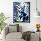  Cute Tiger Diamond Painting Kits For Beginners Adults 5d Diy Rose Flowers 