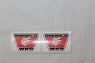  Sticker Badge Decal Label Advertising Seneca Wire X2 Collectible