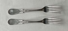 2 Antique Russian Empire Imperial 84 Silver Forks Wh Mark Warsaw 1900s 164 Gram
