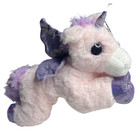 New Flying Unicorn Wings Plush Stuffed Animal Soft Toy Pink Iridescent Lovey