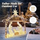 6ft Christmas Nativity Set Lighted Nativity Scene Christmas Outdoor Decor W leds