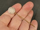 19th C American Half Dime Love Token Cravat Pin Cw 1st Corps Tucson Estate