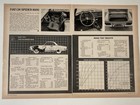 1971 Fiat 124 Spider 1600 Print Ad Three Page Five Sided Story Roadster