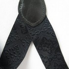 Cas German Suspenders Decorative Black W leather Ends Classic Pattern Tasteful