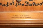 Vintage Crucifix Legend Of The Dogwood Sign Cedar Point Amusement Park Souvenir