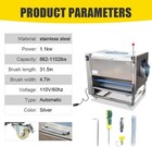 662-1102lbs h 110v Electric Multi-function Rolling Potato Peeling Machine