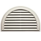 22in X 34in Half Round Gable Vent In Sandstone  overall 22in X 34in X 1 88in 