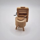 Vtg Dollhouse Miniature Wringer Washing Machine 1 12 Wood