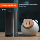 G34 - Cable Modem Router Combo - Fast Docsis 3 1 Gigabit Wifi 6 Ax3000  Appro   