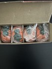 Set Of 4 Ceramic Pumpkin Napkin Rings Thanksgiving Halloween Fall Decor