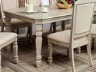 On Sale - Antique White Dining Room Set - Rectangular Table   6 Chairs Icc7