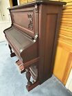 Vintage Organ 1908 Weaver  Music Instrument Piano W  Stool 73 Keyboard 10 Stops