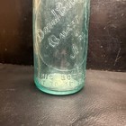 Rare Pre-pro David Coles Owego Ny Beer Bottle Aqua Embossed 13oz