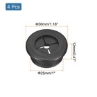 4pcs Cable Cord Grommet 1 Inch Desk Grommet Flexible Rubber Grommets