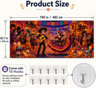 Day Of The Dead Garage Door Cover Dia De Los Muertos Outdoor Decorations Giant S