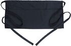 Black Waist Aprons 3 Pockets Waiter Waitress Server Short Aprons  For Kitchen Us
