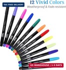 Fabric Markers 12 Pack  Fabric Markers Permanent  Fabric Paint Markers