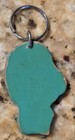 2     Manatee Keychain Wooden Wild Sea Creature Florida Souvenir 