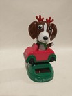 Solar Powered Dancing Toy Bobblehead - Christmas Dog In Red Car