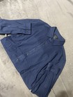 Alfani Men s M Blue Slim Solid Stretch Dress Shirt Point Collar 32 33
