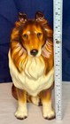 Vintage 1950s Japanese Large Ceramic Collie Dog Statue Figurine - 10 