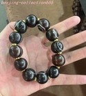 0 8 rare Old Tibetan Buddhism Natural Agate Dzi Eye Amulet Prayer Bead Bracelet