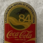 1984 Worlds Fair Coke Lapel Pin Coca Cola Vintage Louisiana World Exposition
