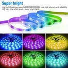 32 8 Feet Led Strip Light Rgb Waterproof Smd 44 Key Remote 12v Dc Power Kit 3528