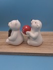 Coca-cola Polar Bears Salt   Pepper Shakers 4    Tall Red Ball Fast Shipping Nice