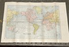 2 Side Map 1897 Official Map Of Cuba map Of World Mercators Projection Globe Pub