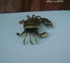 Vintage Solid Brass Crab Figurine  Home Garden Decor