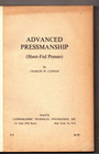 Advanced Pressmanship Sheetfed Presses By Charles W  Latham 1963 Trade Pb
