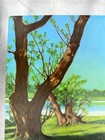 Vintage 1950s Budweiser Beer Lighted Sign Clydesdale Scene Insert Only