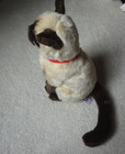 Fao Schwarz Siamese Cat 11  Plush Stuffed Animal Toys R Us 2015 Blue Eyes Kitty
