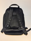 Fabletics Men s Black Solid Zip Backpack Padded Adjustable Straps Travel