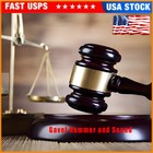 Wooden Hammer Gavel  And Sound Block Set Mallet For Lawyer Judge Auction Sale