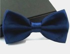 New Tuxedo Pretied Navy Blue Bow Tie Satin Matching Adjustable Band  Us Seller