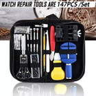 147pcs Professional Watch Repair Tool Kit Link Remover Spring Bar Case Opener Us