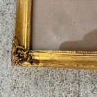 Gold Ornate Victorian Style Gesso Carved Wood Fits 5x5 Photo Picture Frame