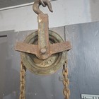 Industrial 1 Ton Chain Hoist Block Tackle Barn Garage Wall Decor H2000 H2001