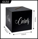 Black And White Card Box Holder For Party Money Envelope Gift Card Box