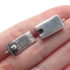 925 Sterling Silver Vintage Mexico Bracelet   Necklace Box Lock Clasp