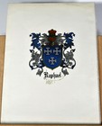 6  Original Antique 1900s Coat Of Arms Crest Raphael Family Wall Decor