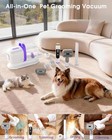 Lommol 6-in-1 Dog Grooming Vacuum  Pet Kit With Clippers  Purple