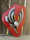 American Traditional Eagle Tattoo Flash Art Handmade Sign Barber Shop