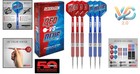 Brass Darts Set 2x20g With Flights Shafts Cases Red Blue Team Sport