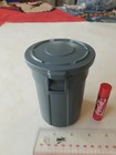 Mini Brute Rubbermaid Trash Can With Lid Gray Color Mini Toy Small   Free Ship